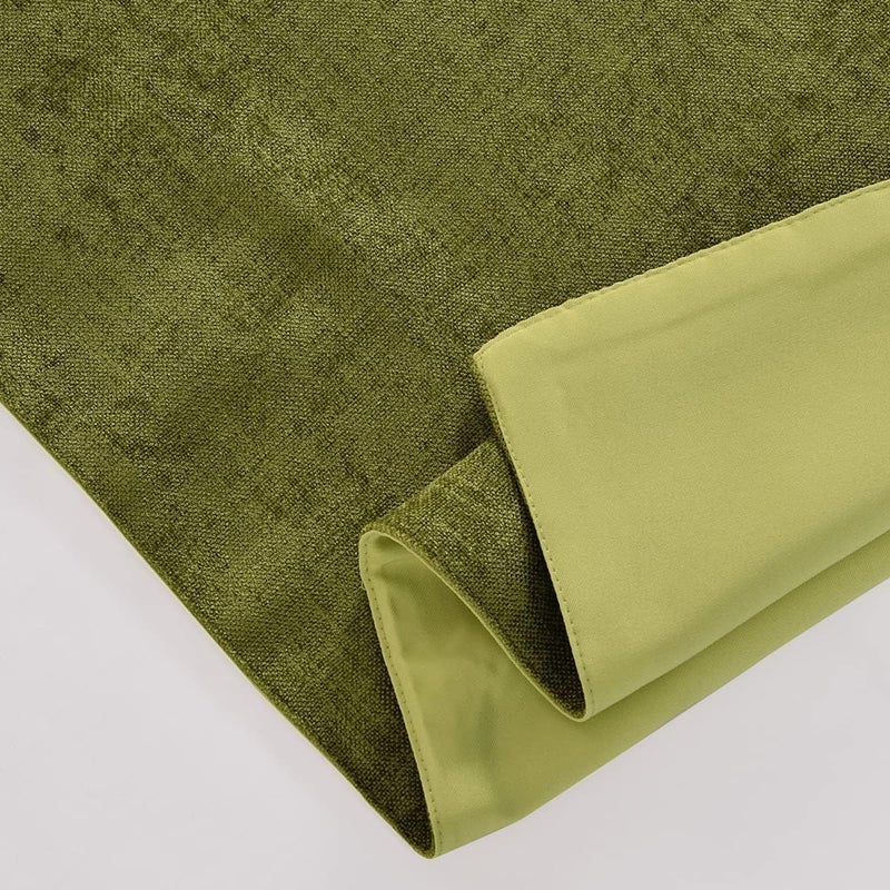 AMBERIS Bed Runner Green, Chenille Soft No Fading Modern Bed Scarf - Image 4